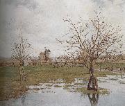 Camille Pissarro flooded grassland china oil painting artist